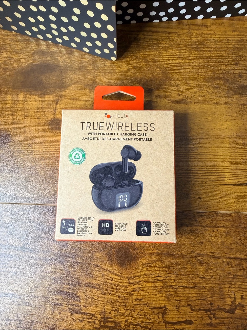 Helix True Wireless Earbuds and Charging Case - Black